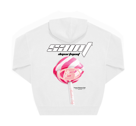 Sudadera blanca minimalista unisex edición limitada