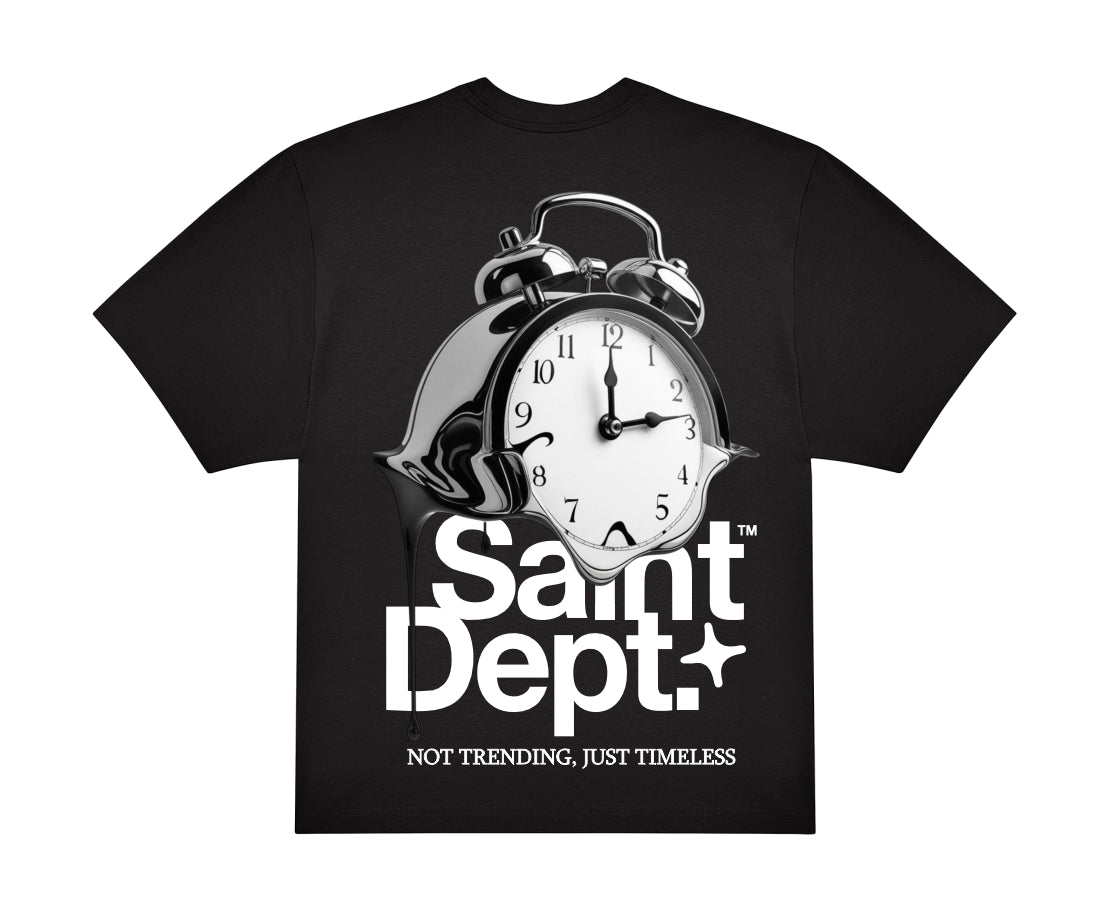 CLOCK TEE BLACK