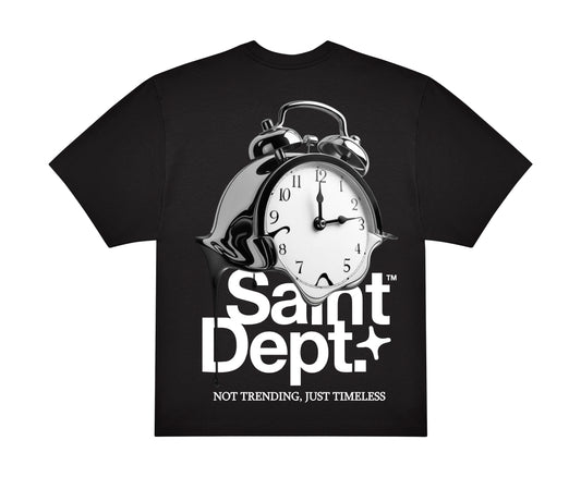 CLOCK TEE BLACK